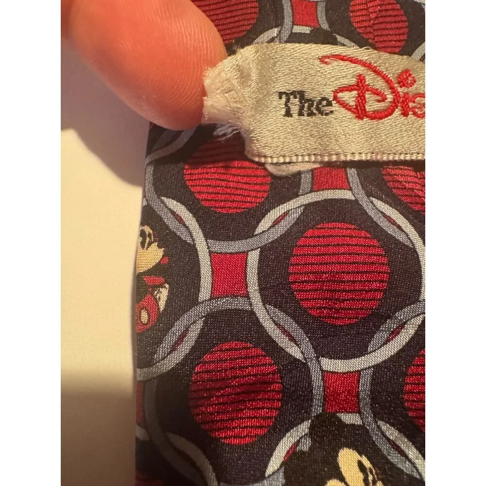 Rare Vintage Disney Mickey Mouse Silk Tie‎ – Made in Korea – 100% Silk